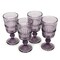 American Atelier Vintage Beaded Wine Glasses, Set of 4, 9 Oz Capacity - Purple